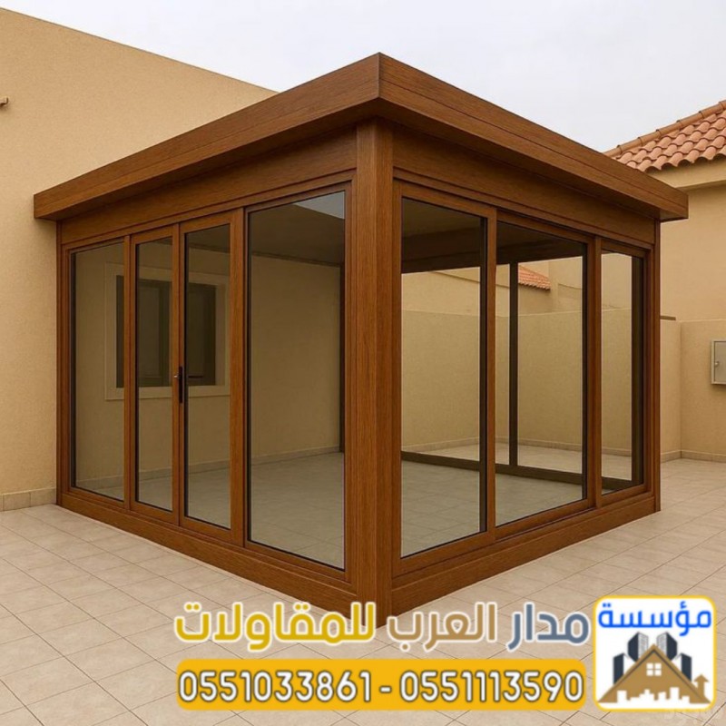 مقاول بناء غرف خارجية باستخدام ساندويتش بانل و مجالس 0551033861