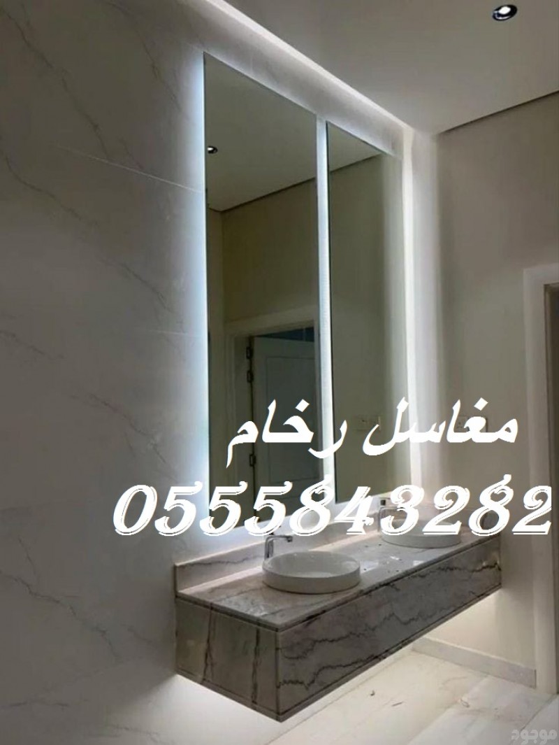 مغاسل رخام , ديكورات حمامات فاخرة 