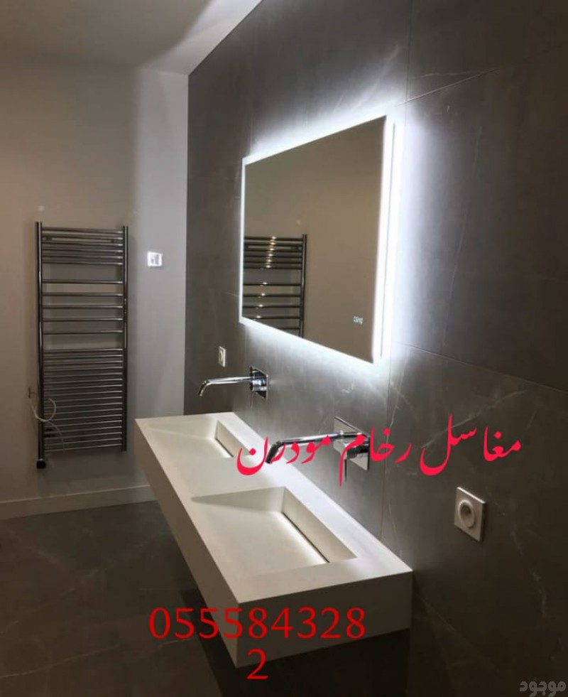   مغاسل رخام ، ديكورات مغاسل الحمامات جميلة وفاخرة