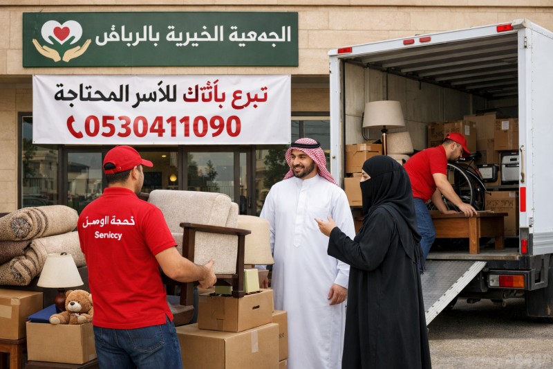 توصيل اثاث الي الجمعيه الخيريه شمال الرياض 0530411090