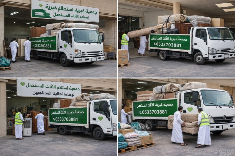 توصيل الاثاث إلى الجمعيه الخيريه بالرياض 