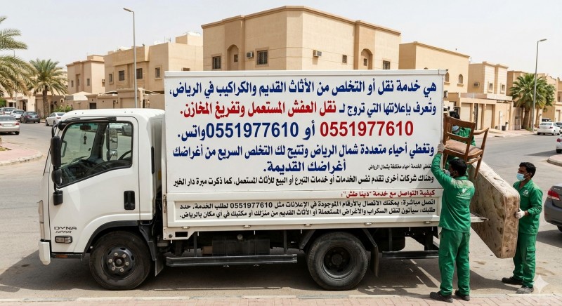 التخلص من الاثاث القديم بالرياض طش اثاث 0َ551977610 