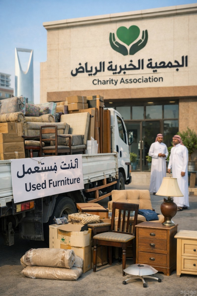 توصيل جمعية خيرية تاخذ الاثاث المستعمل بالرياض 0577921345