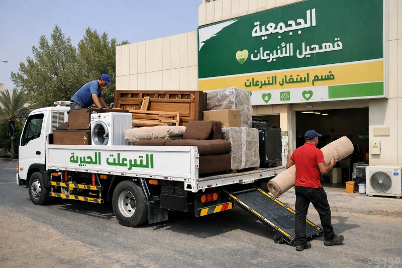 توصيل جمعية خيرية بالرياض تأخذ الاثاث المستعمل 
