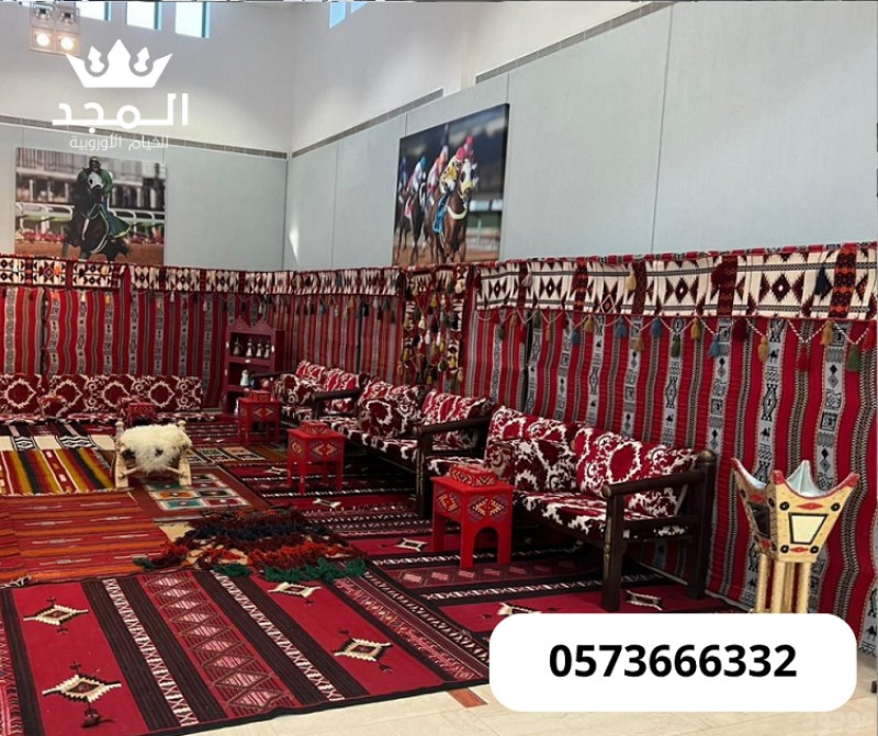جلسات شعبية, طاولات للايجار, كنب مناسبات,خيام اوربية, ركنيات شعبية, تاجير خيمه